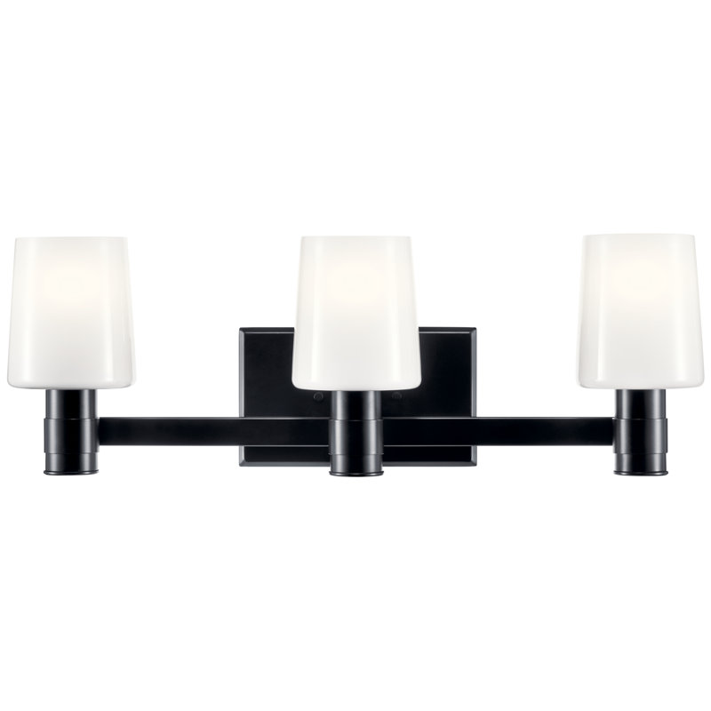 Éclairage pour meuble-lavabo 3 lumières Keison, Noir
