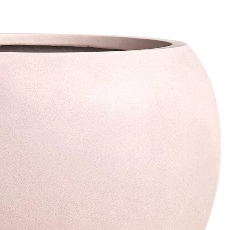 Pot de fleurs Dorlis Fiberstone, H 17 po x l 21 po x P 21 po, Terre cuite rose