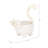 Sculpted Cat Ceramic Organizer Tray for Dresser and Vanity - Decorative Jewelry Display Ring Holder Dish for Trinket Storage - White & Gold-1388380688