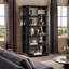 Connell Bookcase-Worn Black Veneer