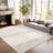Machine Washable Medallion Floral Area Rug(Beige)-30054199