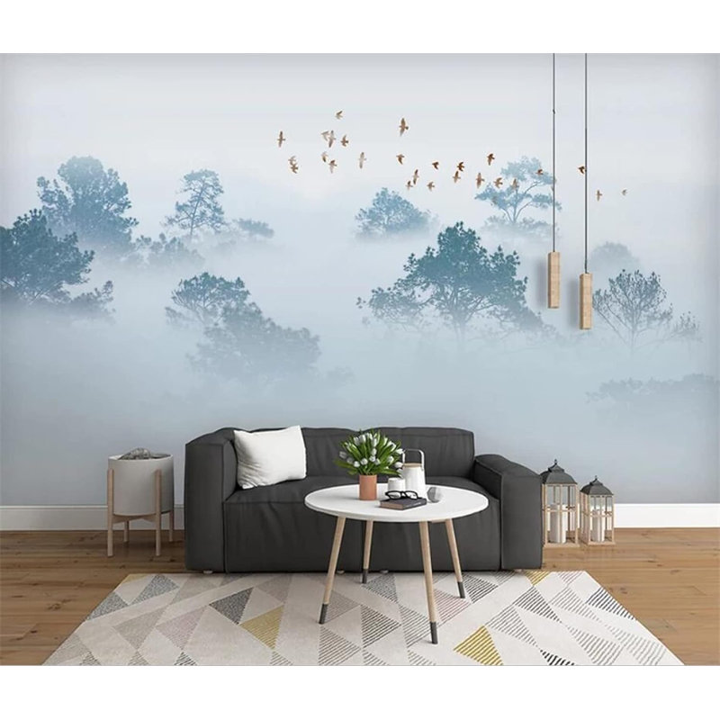 Papier peint amovible Jungle Misty, L 105,96 po x l 187 po