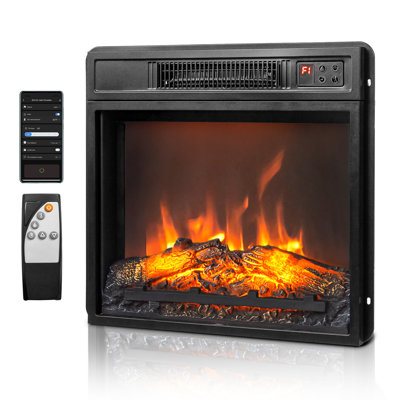 Electric Fireplace Insert With Wifi Function And 6 Flame Colors