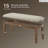 Goulven Polyester Upholstered Bench