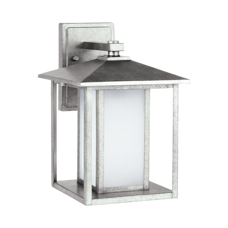 Vermont LED Wall Light, Weathered Pewter, 14" H x 9" W x 10.5" D
