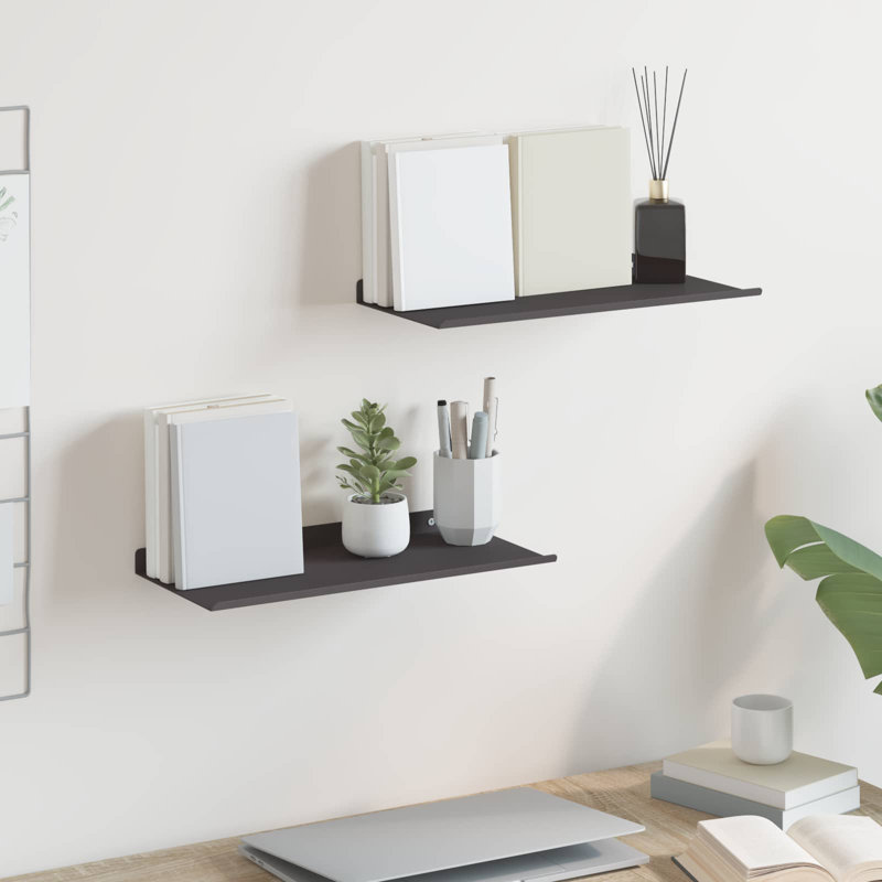 Steel Floating Shelf, Black