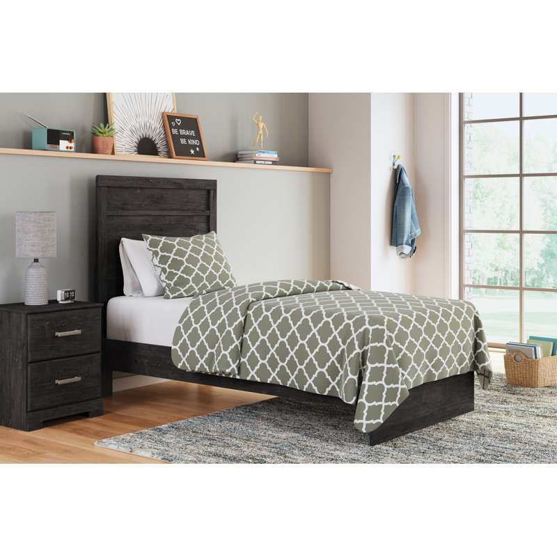 Ralinksi Twin Panel Bed, Noir, noir, noir, noir