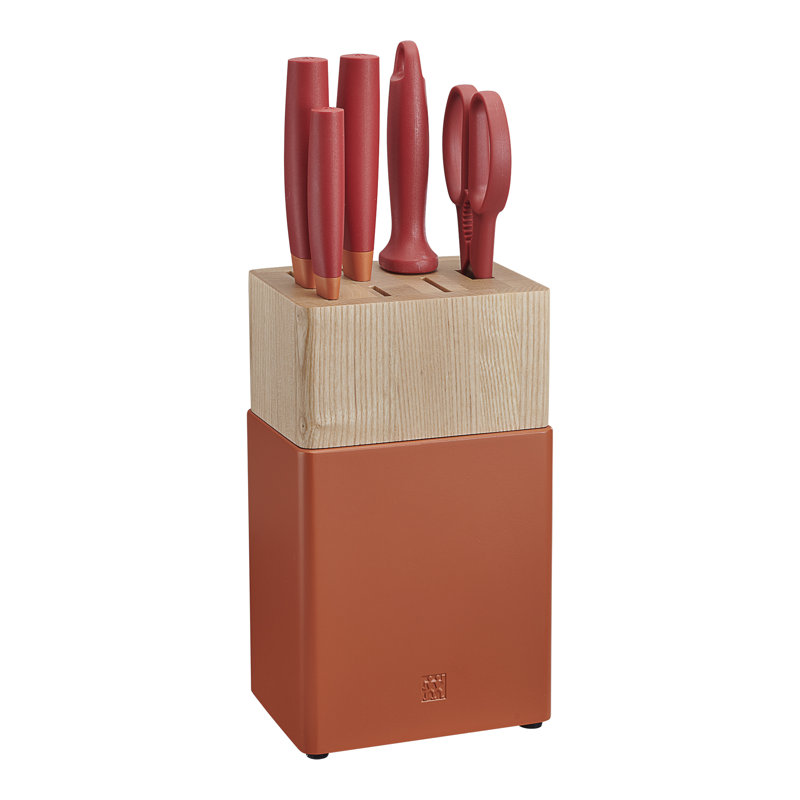 Zwilling Now S 6-piece Knife Block Set, Granada Orange
