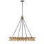 Lustre fantaisie à intensité variable 8 lumières Monarch