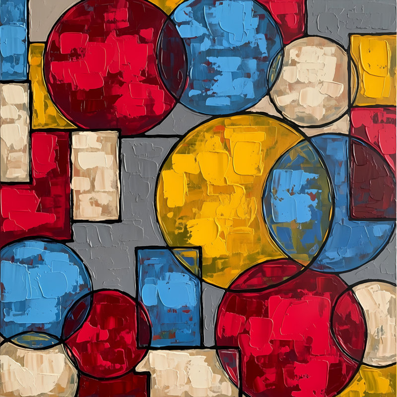 Geometry In Motion II, 24" H x 24" W