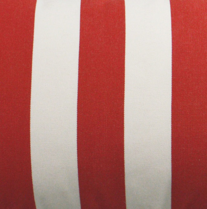 Cafe Stripe Lumbar Indoor/Outdoor Pillow Cover & Insert, Red