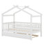 Lit en bois avec couchette-1076371910
