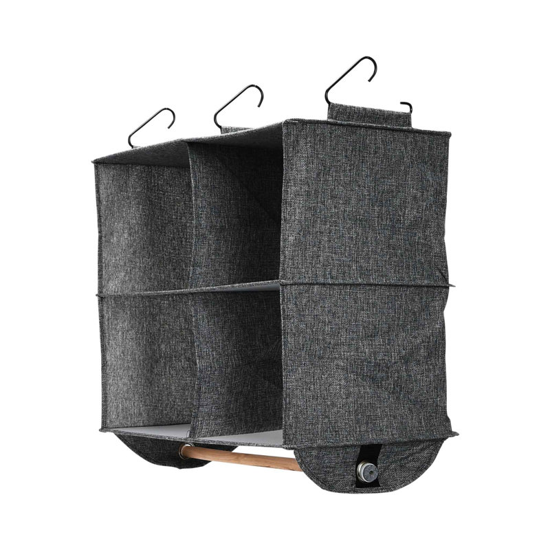 Rangement suspendu à 4 poches Wyon, Gris