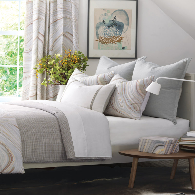 Blake Fleck Mineral Duvet Cover Set, Queen Duvet Cover