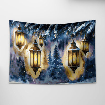 Tapisserie murale Christmas Christmas Lanterns