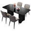 Ensemble de table de salle à manger rectangulaire moderne 62,99 "avec 4 chaises pour la cuisine, le bar et le salon-590484768-590484771
