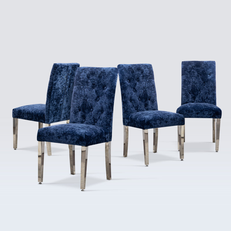 Set Of 4 Tufted Parsons Mino, Navy