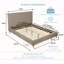 Lit plateforme tapissier Normsman Vireo