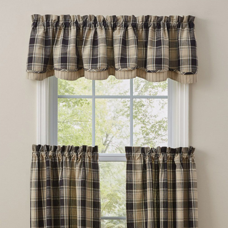  Soapstone Lined Layered Valance 16"L