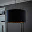 Aljet Blended Fabric Drum Lamp Shade ( Slip-On ) in Black-573112209