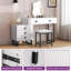 Expandable Cloud Vanity with Lighted Mirror and Stool-2009537992