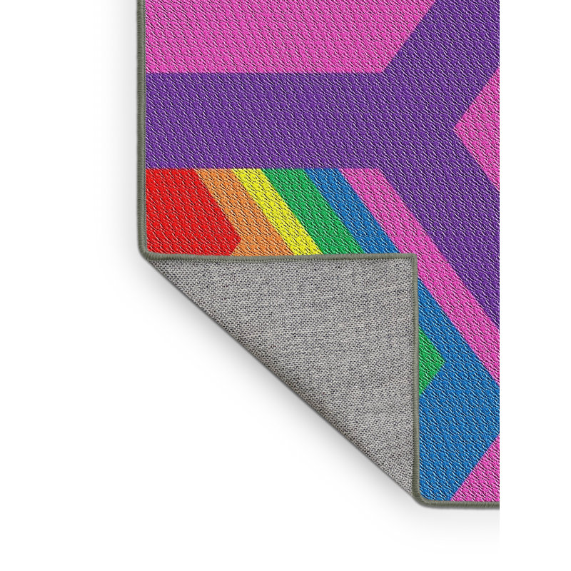 Tapis 100% à motif lavable à la machine 1471, Rectangle 2 pi x 3 pi