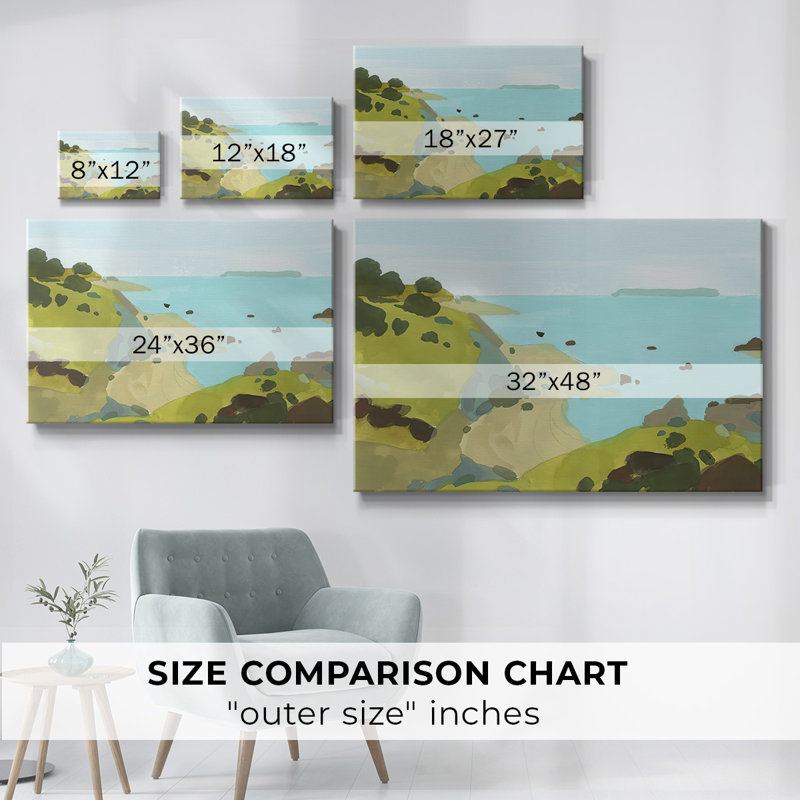Toile tendue Coastal Inlet I-Gallery, H 12 po x l 18 po