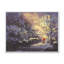 Père Noël en hiver enneigé - œuvre d'art moderne sur toile-829469781-829469787
