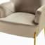 Chaise contemporaine Cleo de 26 po de largeur avec accoudoirs encastrés-1045306429