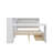 Wood Full-Size Platform Bed With Storage, Charging Station, LED, Desk, And Upholstered Headboard-1091864298