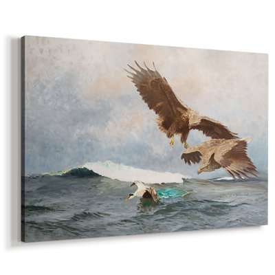 Sea Eagles (Havsörnar)-Bruno Liljefors-Gallery Wrapped Canvas-1897