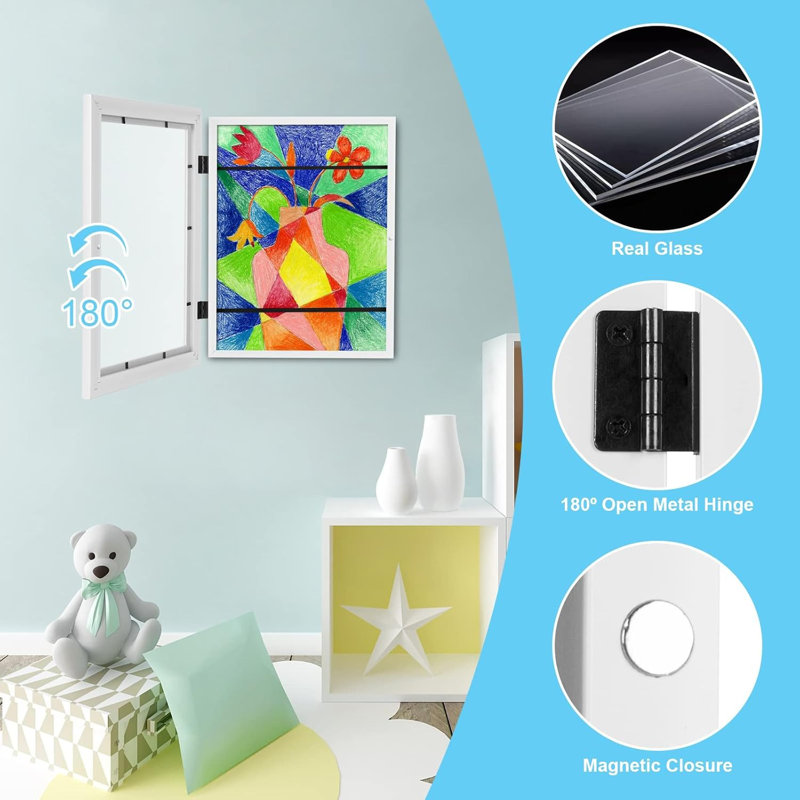2-pack White Kids Art Frames 8.5x11