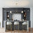 Lavoix 2-Light Modern Dimmable Linear Chandelier with Adjustable Height and Glass Shades