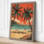 Tropical Paradise Awaits Retro - Wrapped Canvas-1589413014-1589413024