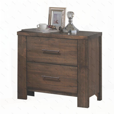 Table de chevet 2 tiroirs Oak