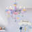 Playful Rainbow - Hued Chandelier For Creative Spaces