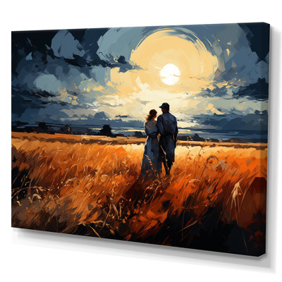 Wheatfield Sunset Romance