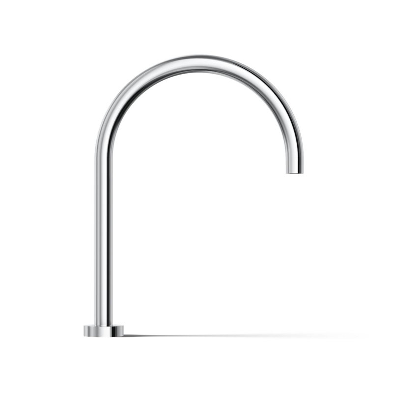 Laminar Deck-Mount 13" Reach, 11" Height Bath Filler, Polished Chrome