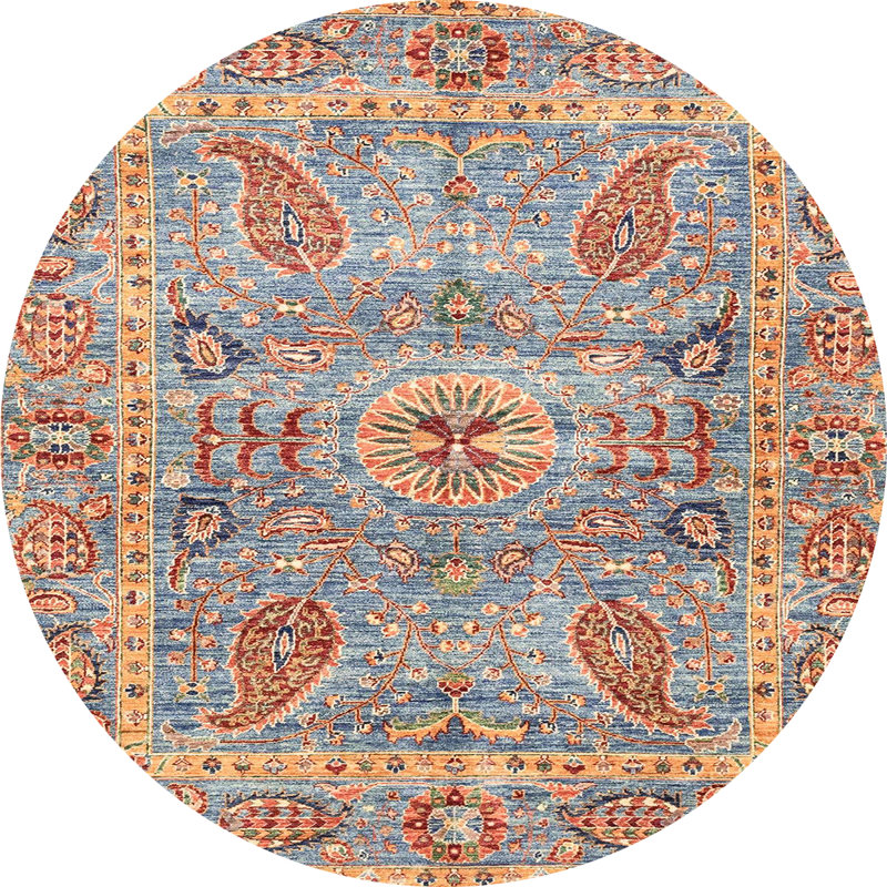 Tapis abstrait moderne 3262, Rond 7 pi
