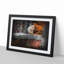 Squirrel by an Autumn Forest in Abstract - Framed Print-55729758-55729760