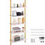 Gold White 5 Tier Industrial Square Pipe Shelf For A Tidy And Practical Home Storing Items In Stable Manner