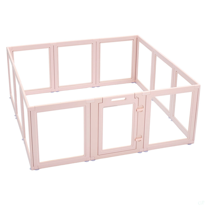 Boîte de mise bas pour chien avec fenêtre transparente pour chien très grand 60 po x 59 po x 23 po