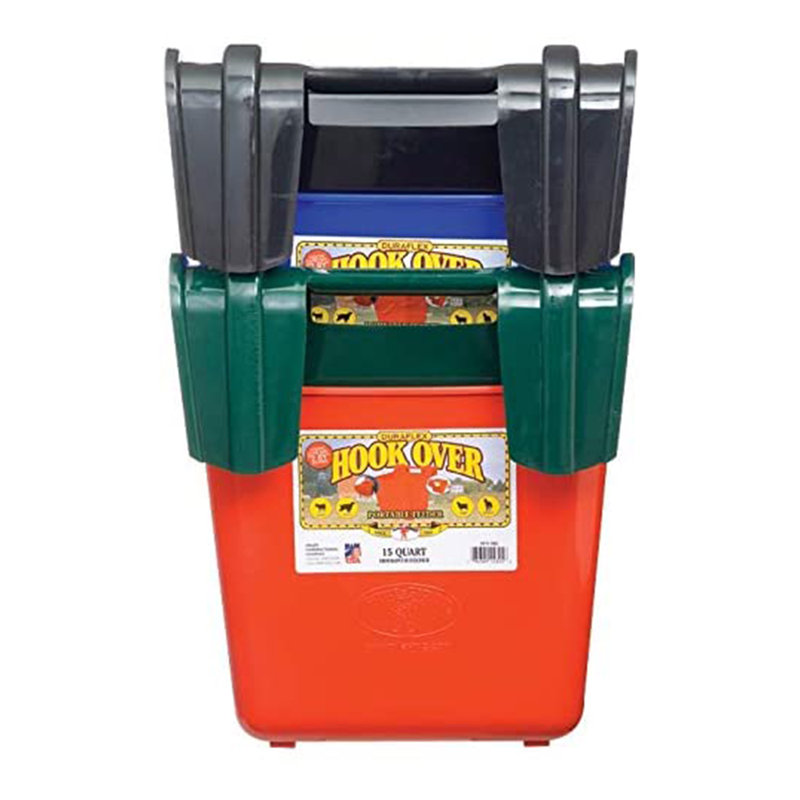 Little Giant HF15BLACK 15 qt. Mountable Plastic Hook Feeder, Black, Large (13.25")