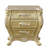 Gold 3-Drawer Nightstand