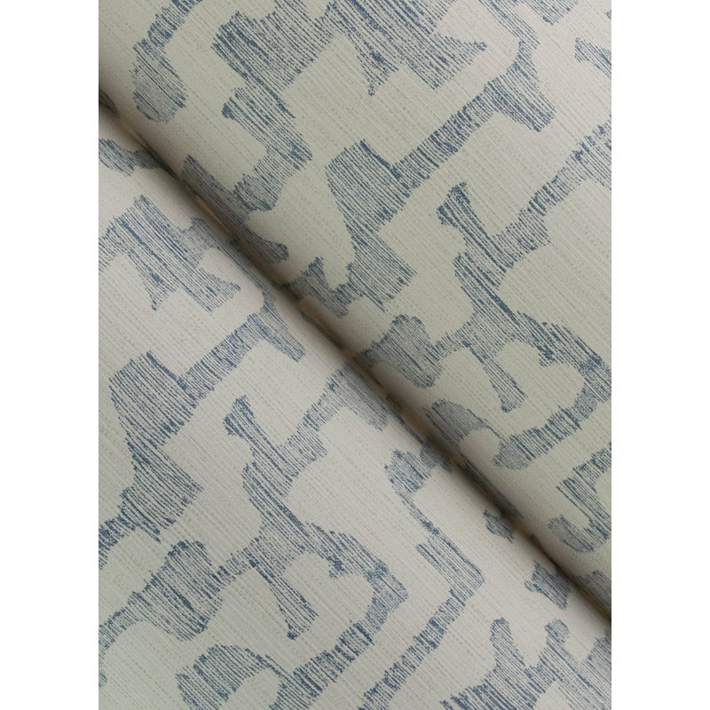 Papier peint à motifs géométriques bleu clair C chiffre, Bleu