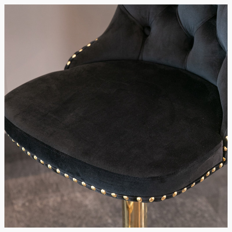 Tabouret Katurah, Noir