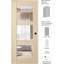 Verre transparent en bois manufacturé Avon 3 Lite qui convient aux bricoleurs comme une porte pré-montée-112496436-112496438-112496440
