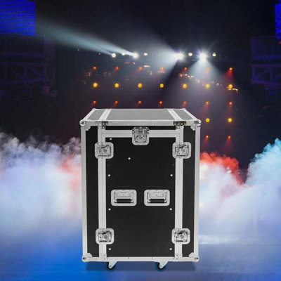 14U Network & Stereo Rack with 4 Wheels (PA DJ Rack)