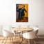 «Graceful Fan Dancer Elegant Peaceful Serene Portrait», art mural-129093723