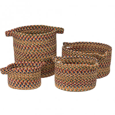 Vintage 4 Piece Storage Basket Set